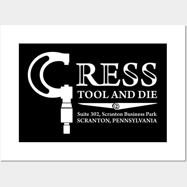 Cress Tool and Die Wall Art by Screen Break